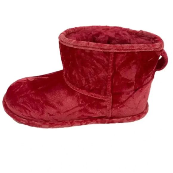 Ugg Classic Mini Ii Velvet Fashion Winter Boots Raspberry Kids Size 6 NWT - Picture 2 of 6